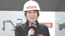 【ハリセンボン・箕輪はるか】大谷翔平キービジュアル公開を3tショベルでお手伝い「これからも ずっと好き」あふれる重機への愛
