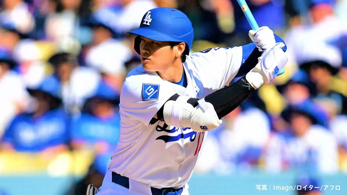 大谷翔平 “父の日”仕様の青バットで今季8度目の3安打、4打席全て出塁 得意の6月ようやく調子上昇 チームもジ軍に勝ち越し