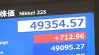 日経平均株価 一時700円以上値上がり　