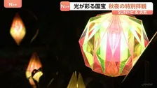 「とても豪華で素敵…」国宝・久能山東照宮で特別拝観　夜の境内彩る「折り紙」テーマの幻想的なライトアップ【SUNトピ】