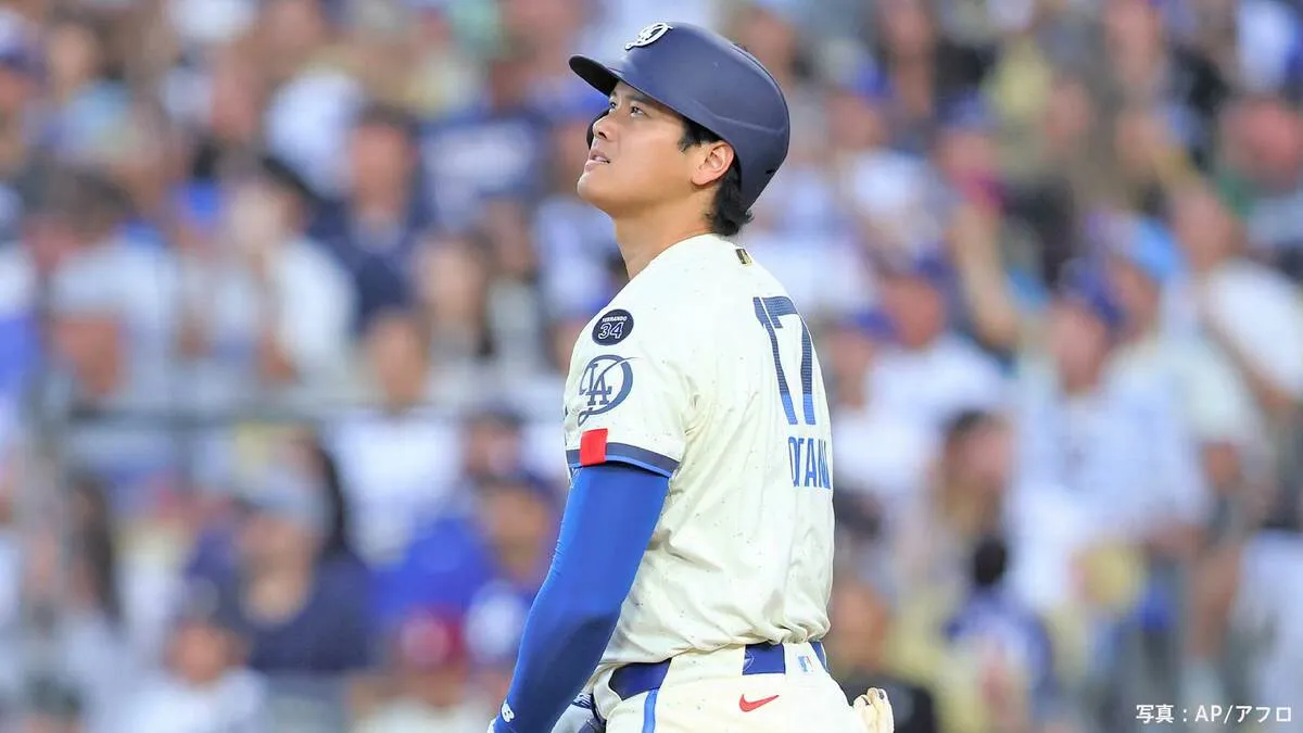 大谷翔平、3年連続40号達成！バックスクリーンへ打った瞬間“確信”の127m弾、リーグトップに“1差”で追走