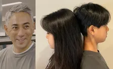 【市川團十郎】長女・麗禾さん　長男・勸玄さんと山で過ごす夏休み　2人の背比べショット公開「おぉ、、なんか最近　カンカン大きい？かなと」