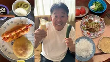 【 花田虎上 】　久しぶりの自宅ご飯を満喫　豪華朝食からユーモア溢れるおやつ、家族で囲む中華夕食まで「百華が好きな回鍋肉、美味しかったです」