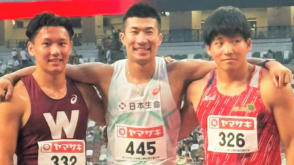 男子100m、桐生祥秀が涙の復活V　10秒23で混戦制し5年ぶり頂点に、インタビューで感極まる【陸上・日本選手権】