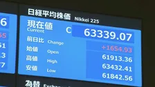 【速報】日経平均株価　終値6万3339円で最高値更新　米イラン戦闘終結への期待から買い注文が優勢の展開に