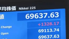 日経平均株価1200円以上値上がり　アメリカの早期追加利上げ観測後退で　AI･半導体関連に買い注文