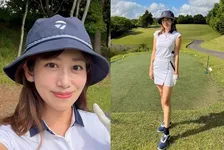 【 中川安奈 】 「人生初のゴルフコンペ　デビューしました」　ゴルフウエア姿に反響　「とてもお似合い」「ブラボー」