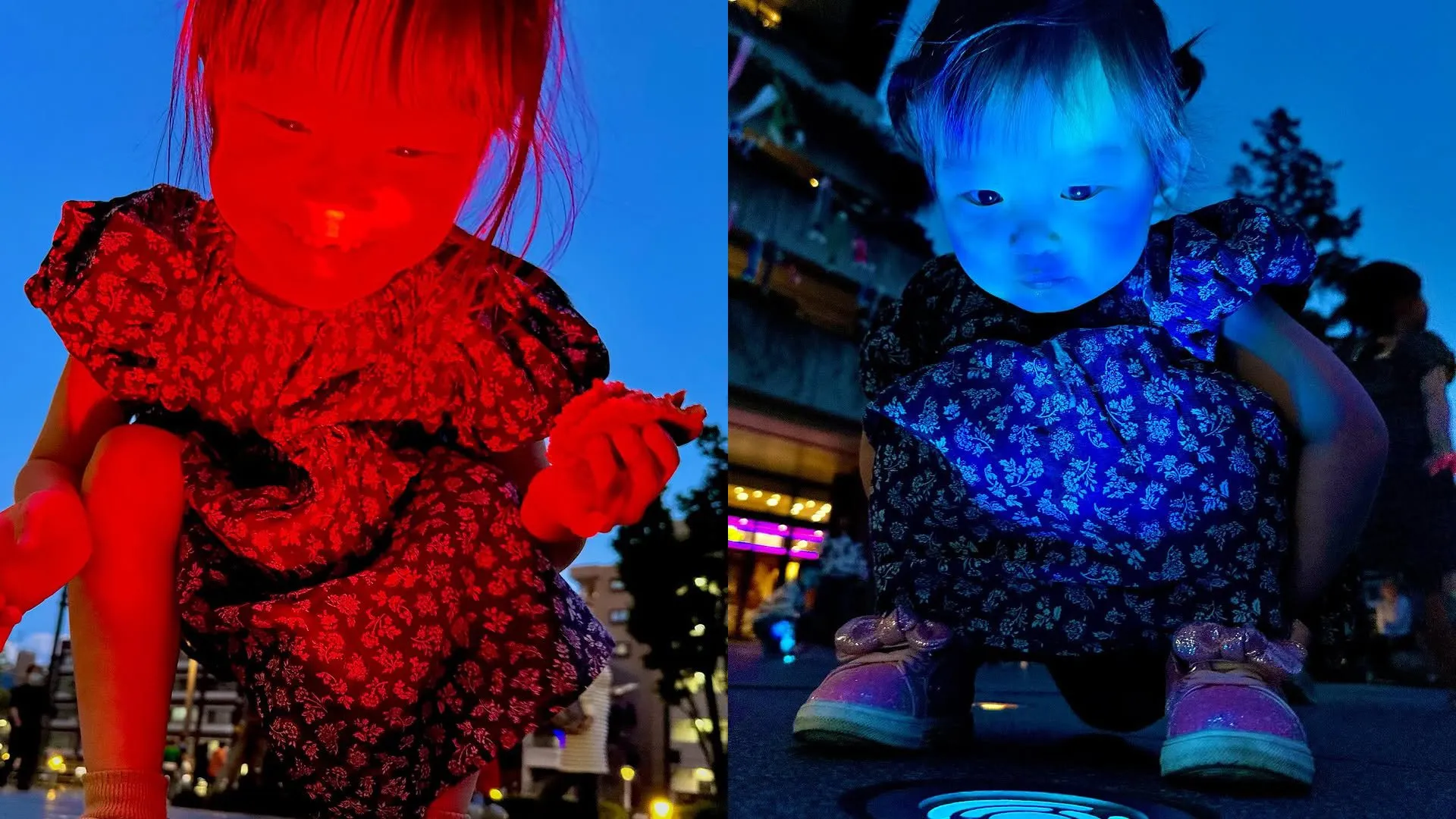 【 ののちゃん 】　「おばけだぞー」　最新ショットに「すごい面白い写真になってる！」「こんなに可愛いおばけなら大歓迎だよ」　反響続々