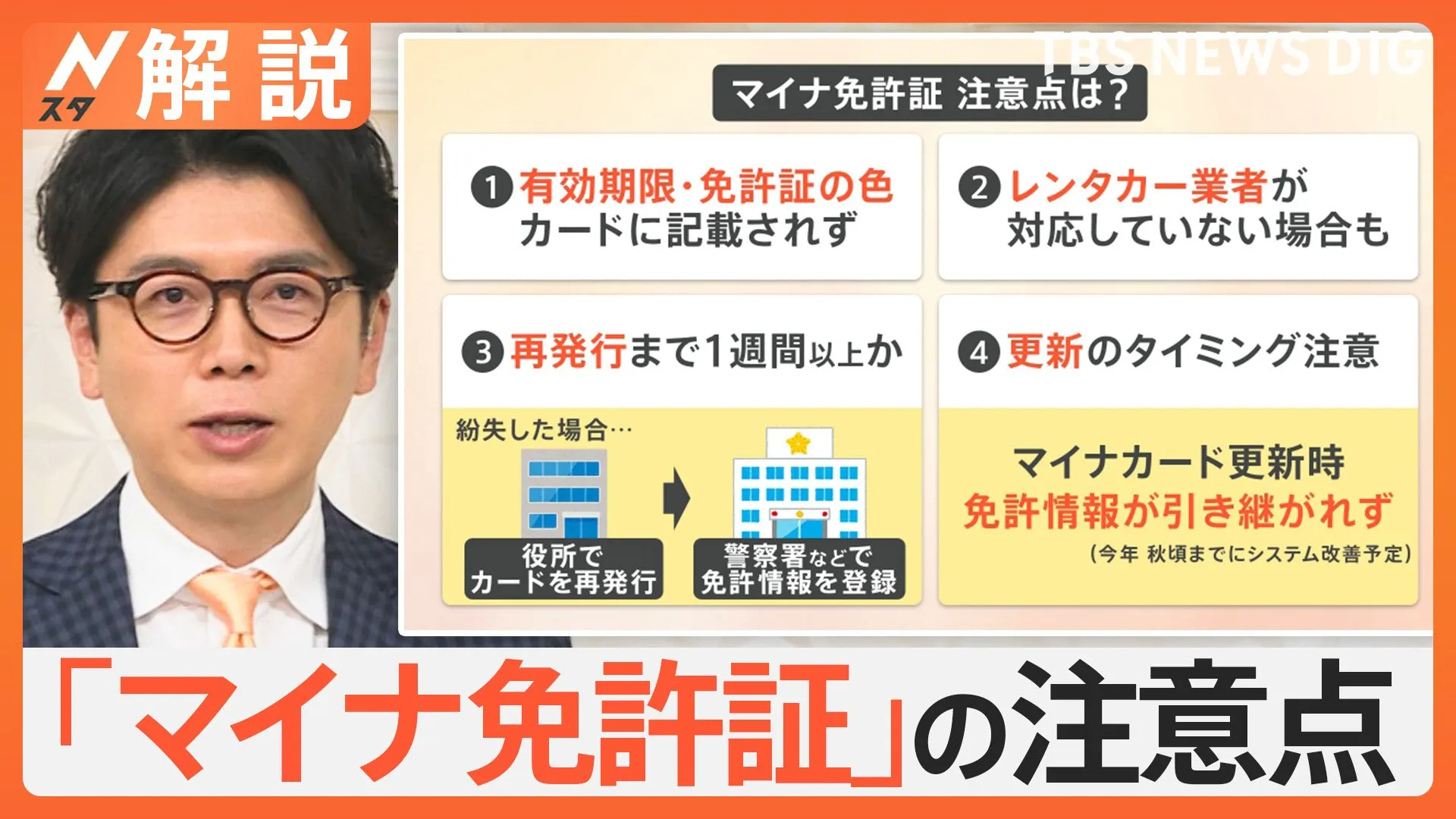 きょうから「マイナ免許証」開始　メリット・デメリット・注意点は？ マイナンバーカード“電子証明書”の更新も忘れずに【Nスタ解説】