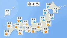 北日本は大荒れで吹雪も　関東～九州は日差し届くも北風冷たく