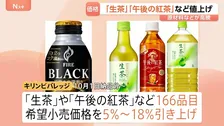 キリン「午後の紅茶」など166品目値上げ 「生茶（525ml）」220円（税抜）に　原材料など高騰で
