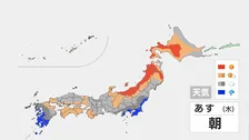 【あす18日の天気】晴れる地域も“にわか雨や雷雨”に注意　予想最高気温は31℃…真夏日が続く所も　週末も広く雨で強まる