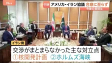 アメリカ・イラン協議　合意に至らず　2つの大きな対立点　・イランの核開発計画をめぐる問題・ホルムズ海峡をめぐる問題　アメリカがイランの交渉力を高める余地与えたか
