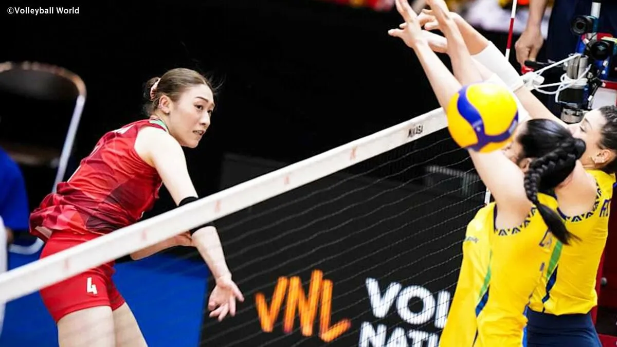 バレー女子日本代表、世界ランク2位ブラジルにストレート負け 予選3位通過で決勝ラウンドへ【ネーションズリーグ】