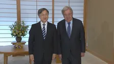 天皇陛下 グテーレス国連事務総長と御所で面会　懇談後には皇后さまも　年内に任期を終える事務総長に対し感謝を示される