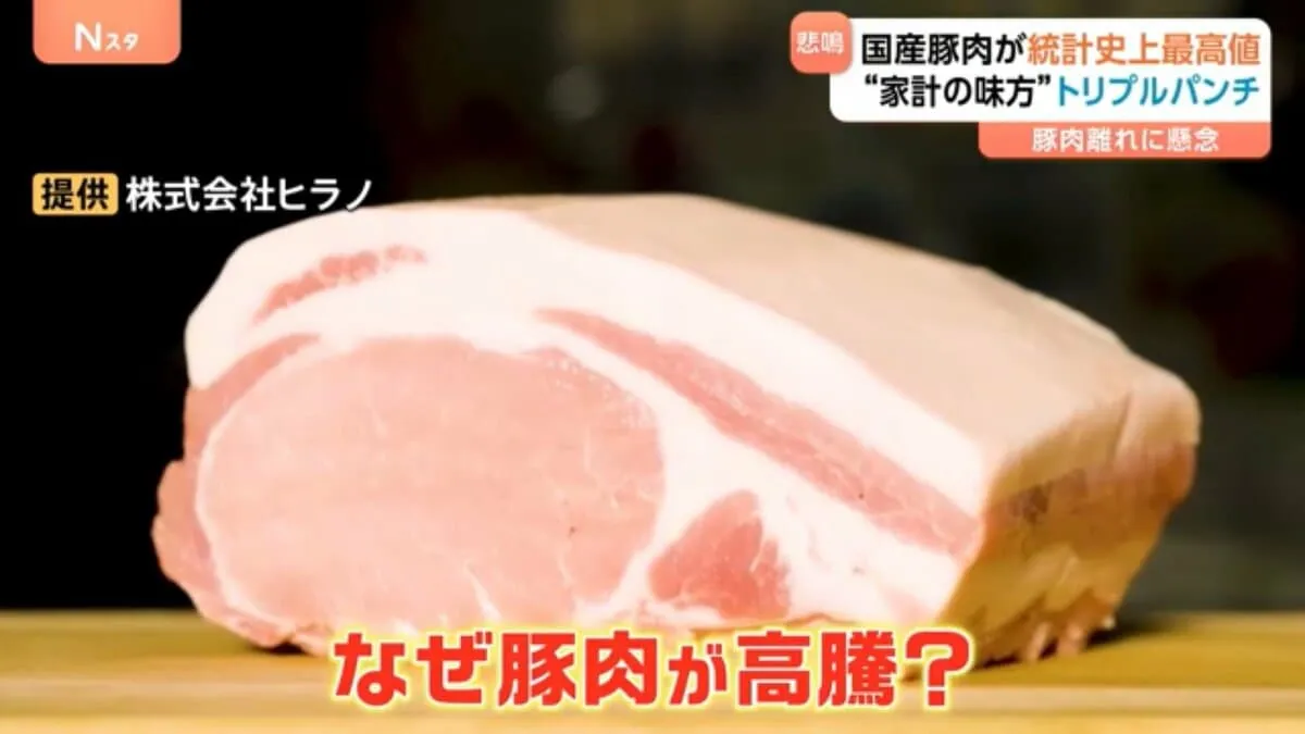 “家計の味方”豚肉の価格高騰　ここにも「暑さ」影響　“豚肉離れ”の懸念も【Nスタ】