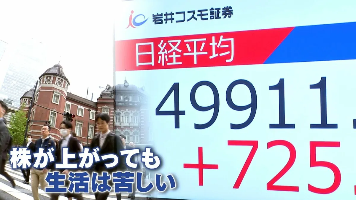 背景に物価高?株高なのに生活は苦しい「株高不況」とは 海外勢からは期待の声も…「日常」との間に大きな溝
