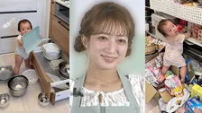 【 辻希美 】　第5子・夢空（ゆめあ）ちゃんの〝豪快ないたずら〟に驚愕　「え」「5人目って凄いよね」