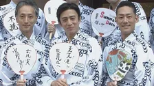 【 松本幸四郎 】ファンの前で納涼歌舞伎をアピール〝暑さに負けず、熱いお芝居をお見せしたい〟