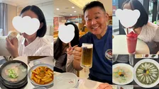 【 花田虎上 】　韓国旅行3日目のブログ更新　家族で韓国グルメをフルコース満喫　あわび粥・参鶏湯・話題のドバイチョコ大福まで「食べ歩きの1日」