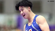 体操男子種目別・床 築山翔馬が銅メダル！日本勢12年ぶりの表彰台、着地を完璧に決めてガッツポーズ【アジア大会】