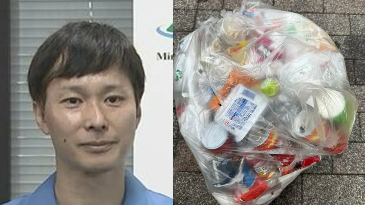【ごみ清掃芸人】　「このくらい缶が入っているとシールを貼って置いていくことになります。せっかく出してくれたのに回収できないので、一緒の袋に入れないで…」【マシンガンズ滝沢】