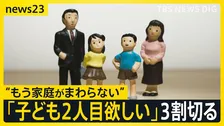「子ども2人目望む」過去最少28.2％に　お金・時間・年齢…家庭の数だけ見える事情　子どもの将来と目の前の生活…広がる「二重の不安」【news23】