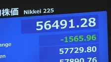 日経平均株価5万7000円割れ　一時1500円超の下落