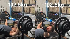 【 照英 (52) 】ベンチプレス「102.5kg」に重量更新　「努力しろ、諦めるな、継続だ！」　22歳当時の最大155kgへ前進