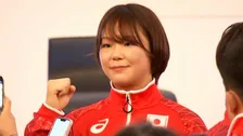 レスリング藤波朱理「挑戦する姿が勇気や希望に繋がることを願う」“連覇”狙う“負けなしの女王”が代表挨拶　アジア大会開会式まで1か月【結団式】