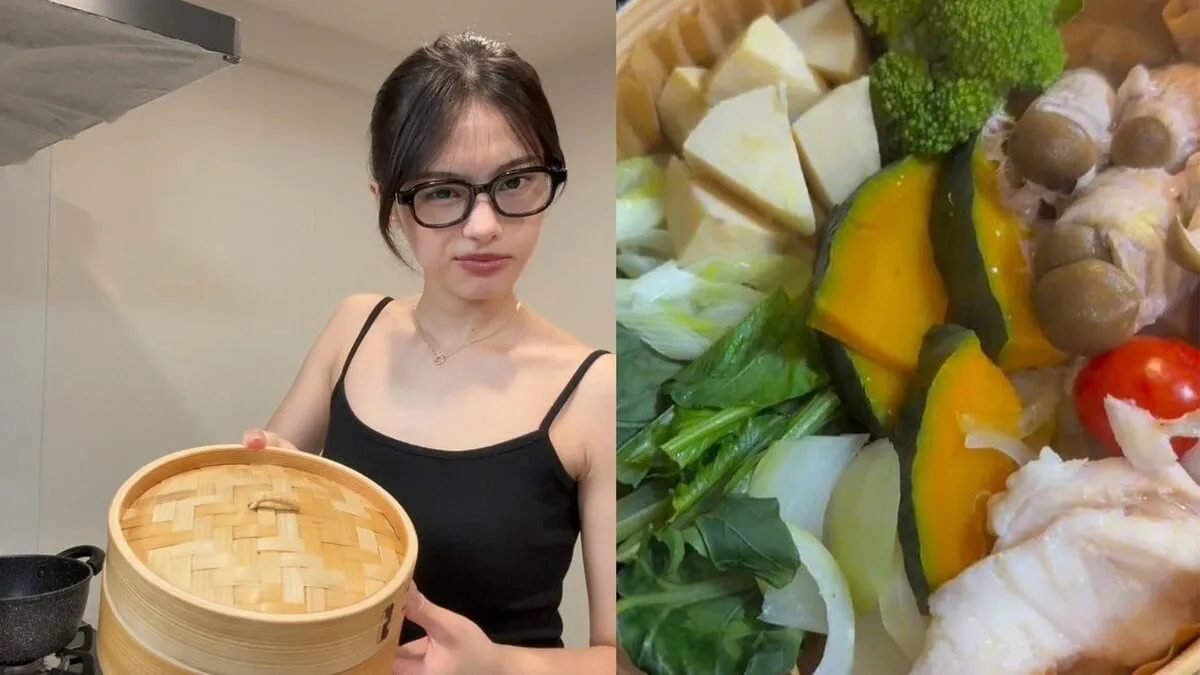 【 安斉星来 】　「私のプライベートな時間でしたとさっ」眼鏡姿の素顔で晩酌用蒸し料理を堪能　愛猫を抱きしめる自宅オフショットも