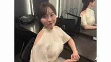 【 本田望結 】　大胆カットの白ワンピ姿のオフショットを公開　メイクルームでのリラックスした表情に「過去一メイクいい」とファン歓喜