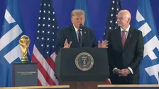 トランプ大統領　サッカーＷ杯「またアメリカを開催地に選ぶべき」 今大会共催国のカナダ・メキシコの「除外」も主張　FIFA会長からは米中での共催案