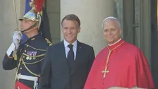 ローマ教皇レオ14世 パリでマクロン大統領と会談「核保有が安全を保障するという誤った考え方が広がっている」　AIについても「何が善か見極める必要がある」