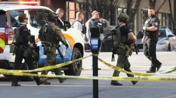 米南部銀行で銃撃、5人犠牲