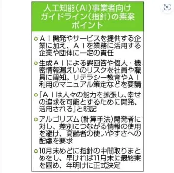 生成AI利用企業も責任、政府案