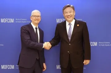 米アップルCEOが北京訪問