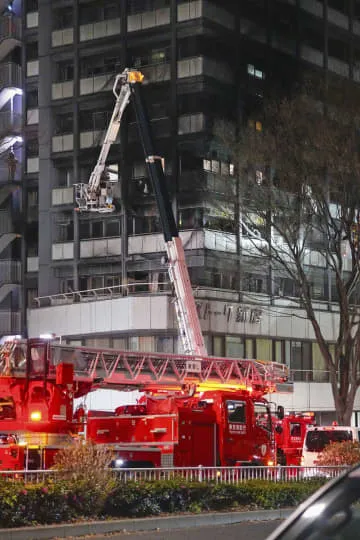 新宿でマンション火災