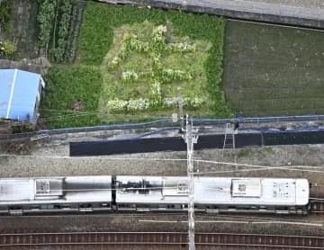 今年も畑に「生」の花文字