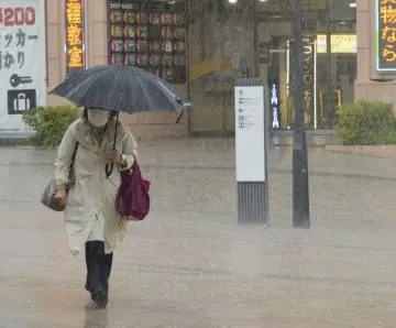 静岡で線状降水帯発生