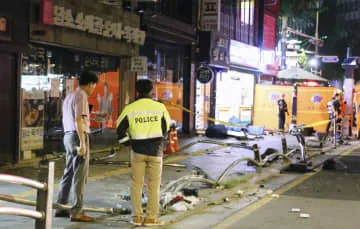 韓国9人死亡事故で運転手聴取