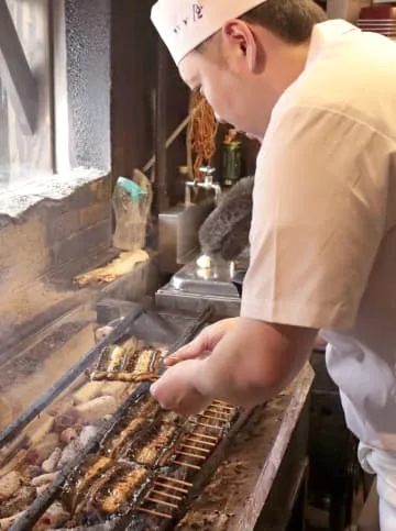 排熱利用の養殖ウナギに舌鼓