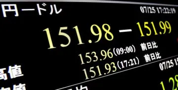 円急騰、一時151円台