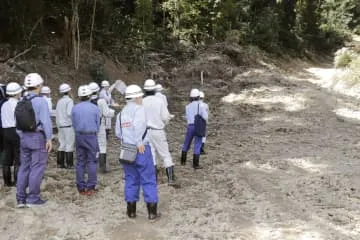 松山土砂崩れで学識者ら初会合