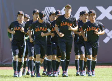 台湾、韓国戦に向け練習