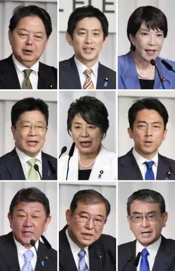 自民党総裁選、9氏が論戦開始