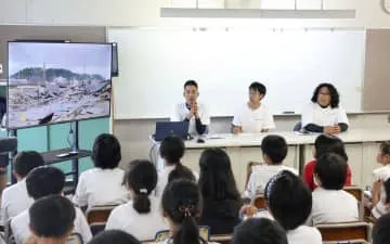 能登の若者、岩手の小学生に講演