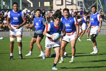 ラグビー日本代表が前日練習