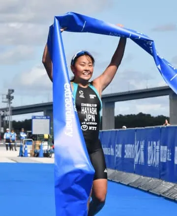 トライアスロン、女子は林が優勝