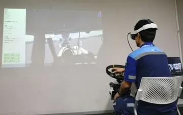 VRで空港の地上業務訓練